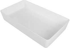 Teymi Раковина накладная Kaarina 60 T50312 со смещенным сливом белая – фотография-4