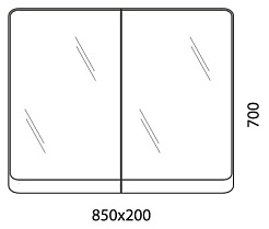  Зеркальный шкаф Calma – фотография-3