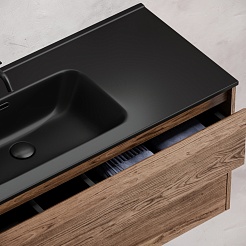 Sancos Тумба с раковиной Libra 120-1 дуб чарльстон раковина Element 121 CN7006MB – фотография-6