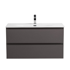 BelBagno Тумба с раковиной Kraft 80 подвесная Темно-Серый матовый с раковиной BB-8099-80 – фотография-2