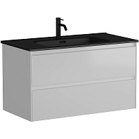 Sancos Тумба с раковиной Cento 90 белый глянец раковина Element 91 CN7002MB