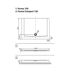 Excellent Душевой поддон Forma 120x90 – фотография-2