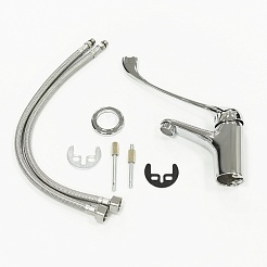 Lemark Смеситель для раковины Project LM4636C с локтевой ручкой хром – фотография-4