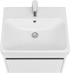 Акватон Мебель для ванной Марти 55 белый/дуб эндгрейн – фотография-4