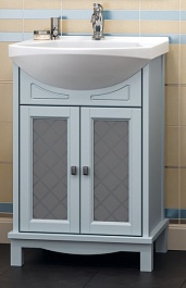 Opadiris Тумба с раковиной Омега 55 голубая – фотография-1