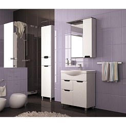 Mixline Тумба под раковину Прометей 65/82 белая – фотография-4