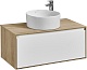 Акватон Тумба под раковину Либерти 90 белая/дуб эльвезия – картинка-29