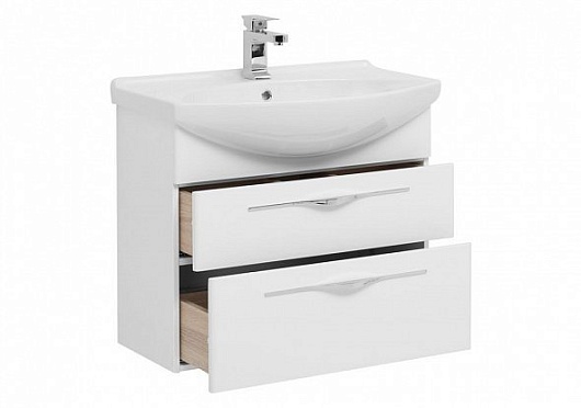 Aquanet Мебель для ванной Ирвин 85 белая – фотография-6