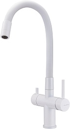 Milacio Смеситель для кухни Ultra MCU.560.WH белый матовый – фотография-1
