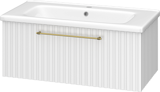 Brevita Тумба под раковину Alicante 90 подвесная белая – фотография-2