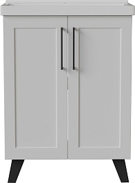 Mixline Тумба с раковиной Риф 60 2 створки белая – фотография-1