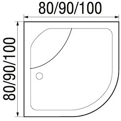River Душевая кабина NARA Light 90/46 МТ Б/К – фотография-15
