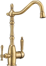 Milacio Смеситель для кухни Castellon Ceramic MC.515.BR бронза – фотография-1