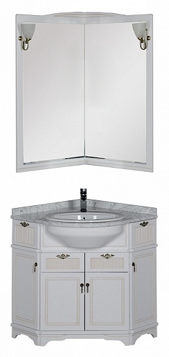 Aquanet Мебель для ванной "Луис 70" угловая белая (167691) – фото-1