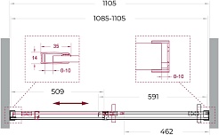 BelBagno Душевая дверь в нишу Soft Close-1 SOFT_CLOSE-1-BF-1-110-C-Cr 110x200 профиль хром стекло прозрачное – фотография-10