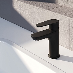 Aringa Смеситель для раковины Рейн AR02012BL черный – фотография-4