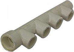 ФД Пласт 1823 Коллектор PPR серый 40 х 20 4 вых. (416408) – фотография-1