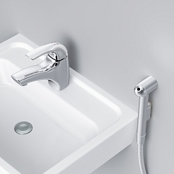 Am.Pm Смеситель для раковины Pride F7P03032 с гигиеническим душем – фотография-4