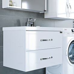 СанТа Тумба с раковиной Виктория 70 NEW подвесная – фотография-5