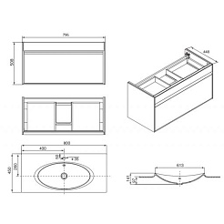 Roca Тумба с раковиной Laks 80 белая – фотография-4