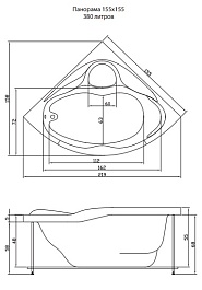 Aquatika Акриловая ванна Аквалюкс Панорама Basic – фотография-2