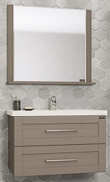 СанТа Мебель для ванной Венера 80 дуб вулканический – фотография-1