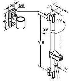 Kludi Душевой гарнитур "Q-BEO 5012005-00" – фотография-3