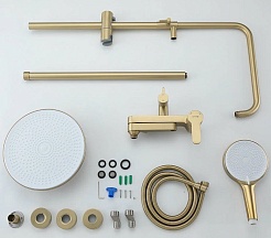 Gappo Смеситель для вынны G99-33 G2499-33 золотой сатин – фотография-2