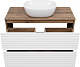 Brevita Тумба под раковину Dakota 100 дуб галифакс олово/белая – фотография-11
