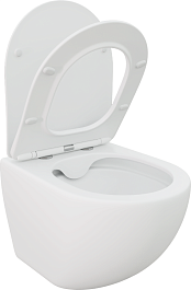 Ceruttispa Унитаз подвесной Sella Aria MW CT9161 белый матовый – фотография-2