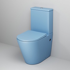 Grossman Унитаз компакт Color GR-4480BSMS голубой матовый – фотография-5