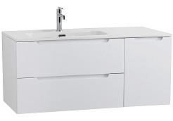 BelBagno Тумба под раковину Etna 120 L подвесная Bianco Lucido – фотография-1