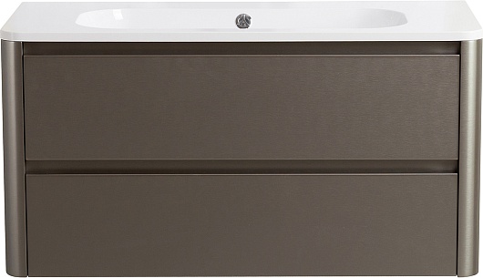 Cezares Тумба с раковиной без отверстия под смеситель Relax 100 подвесная сатин – фото-1