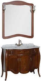 Demax Тумба с раковиной "Версаль 110" cerezo закрытая – фотография-5