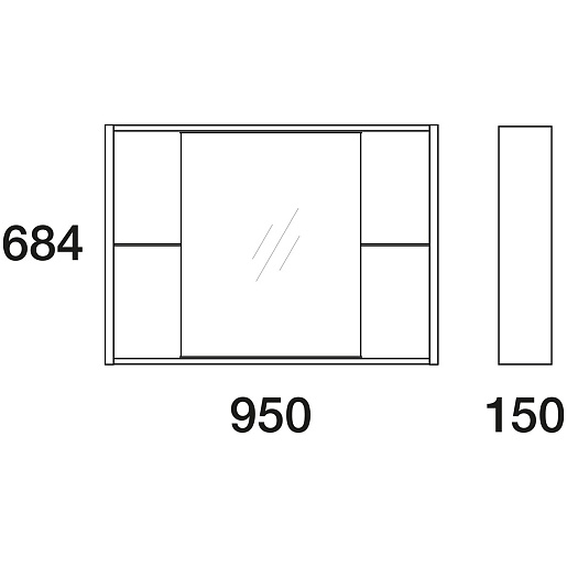  Мебель для ванной комнаты Белль 100 – картинка-3