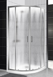 BelBagno Душевой уголок Uno 100/100 UNO-195-R-2-100-CH-CR стекло рифленое – фотография-1