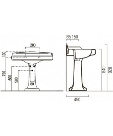 GSI Пьедестал для раковины Old Antea 567011 – фотография-3
