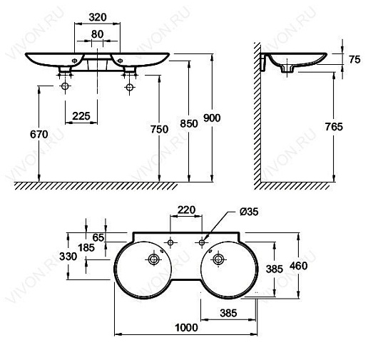 Jacob Delafon Раковина "Formilia Spherik" E4502 – картинка-5