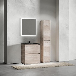 Sancos Тумба с раковиной Libra Floor 70 дуб галифакс натуральный раковина Element 71 CN7007MB – фотография-4