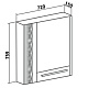 Runo Зеркало-шкаф для ванной Мира 75 черный – картинка-8