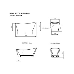 Фэма Акриловая ванна "Susanna", покрытие RAL матовое – фотография-4