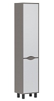 Equil Шкаф пенал Smile 40 напольный лен антрацит/графит