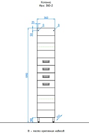 Style Line Пенал для ванной Ирис 36 – фотография-3