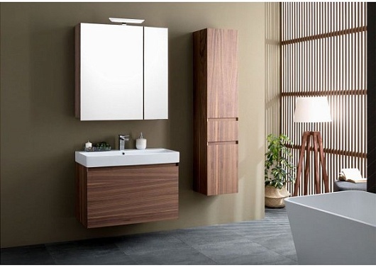 Aquanet Тумба с раковиной Нью-Йорк 85 орех – картинка-7