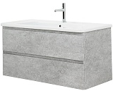 BelBagno Тумба с раковиной Albano-Cer 105 подвесная Cemento Verona Grigio