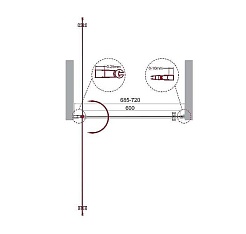 BelBagno Душевая дверь в нишу 70/195 ETNA-B-1-70-C-Cr-90 – фотография-6