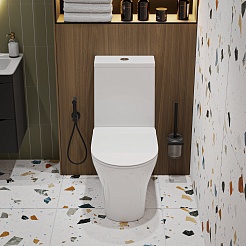 Vivon Унитаз-компакт Colett KWH02 безободковый с быстросъёмным сиденьем микролифт – фотография-2