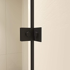 RGW Душевой уголок Classic CL-046B 90x80 профиль черный стекло прозрачное – фотография-6