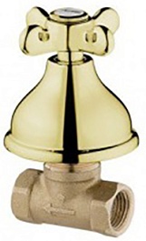 Webert Вентиль запорный Ottocento OT690101010 золото – фотография-1