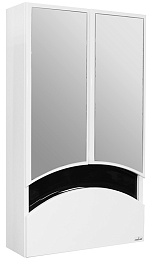 Mixline Зеркало-шкаф Радуга 46 черный – фотография-1